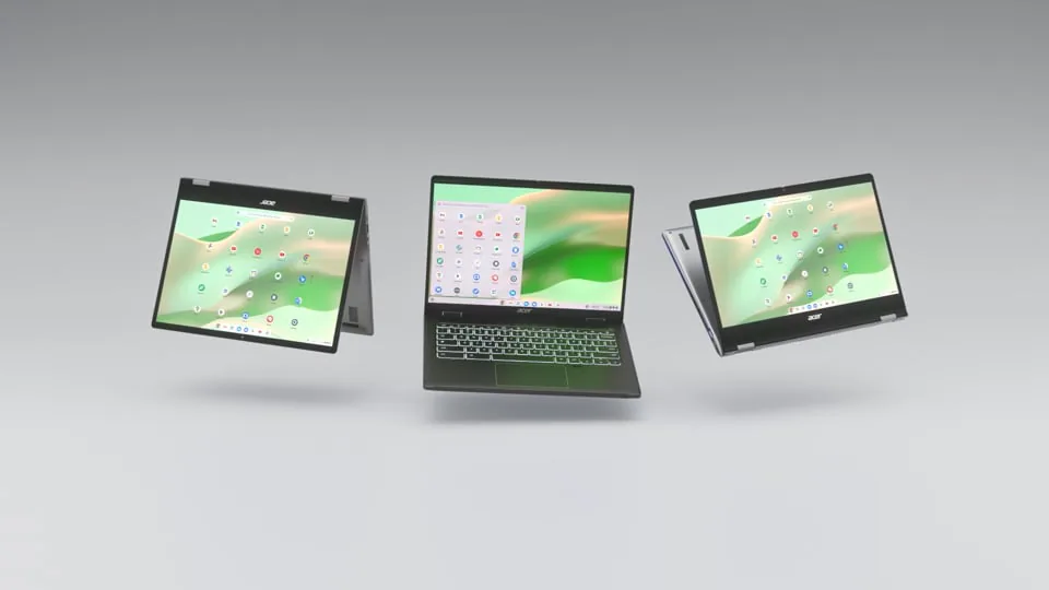 Acer Chromebook Filthy Fast 3D product campaign — Fast, Powerful, Flexible