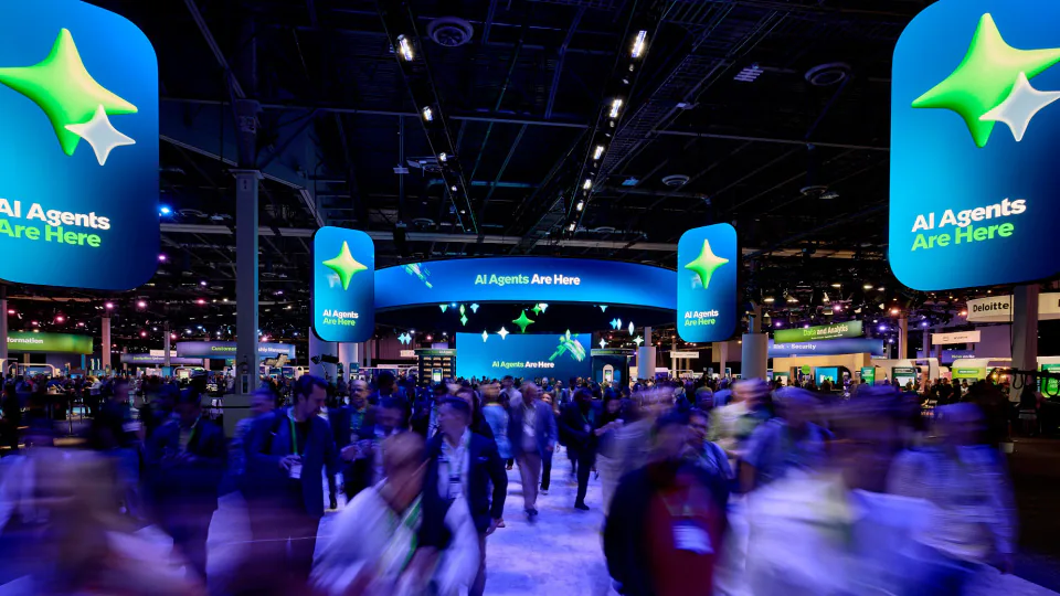ServiceNow event campaign 3D motion design and AI-generated content
