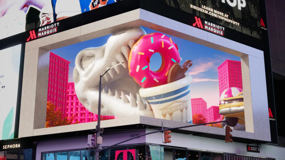 T-Mobile Float Times Square anamorphic Macy's Parade inflatable animation